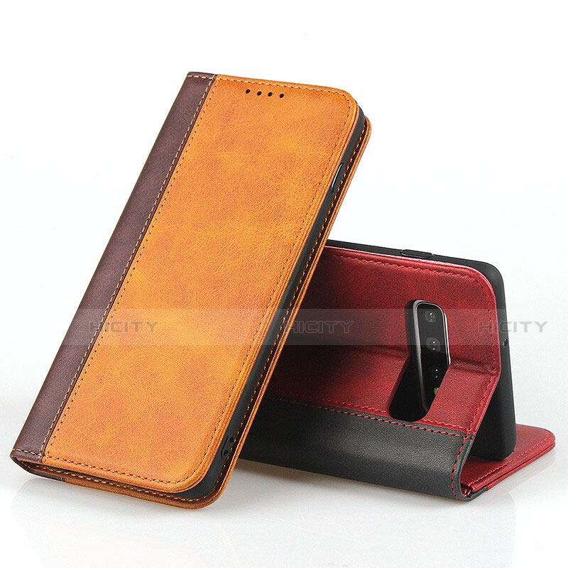 Handytasche Stand Schutzhülle Flip Leder Hülle T09 für Samsung Galaxy S10 5G groß