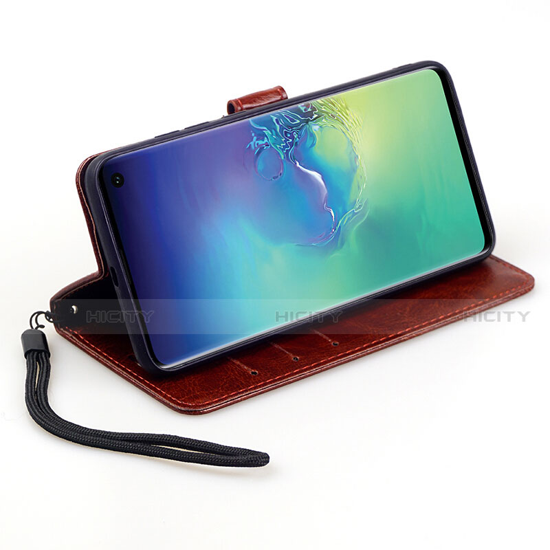 Handytasche Stand Schutzhülle Flip Leder Hülle T09 für Samsung Galaxy S10e groß