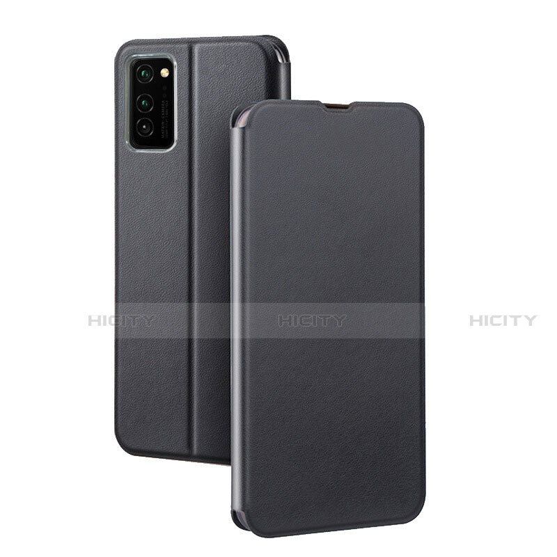 Handytasche Stand Schutzhülle Flip Leder Hülle T10 für Huawei Honor V30 5G Schwarz