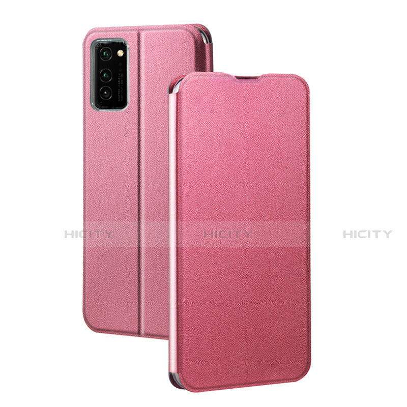 Handytasche Stand Schutzhülle Flip Leder Hülle T10 für Huawei Honor V30 Pro 5G Rosa Plus