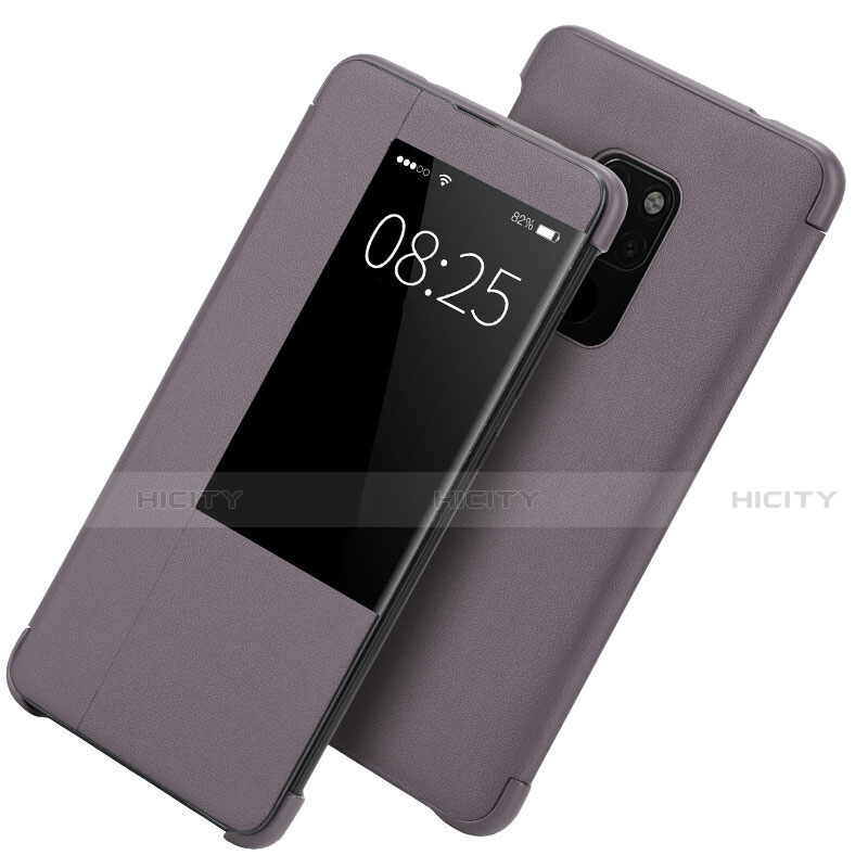 Handytasche Stand Schutzhülle Flip Leder Hülle T10 für Huawei Mate 20 X 5G Violett