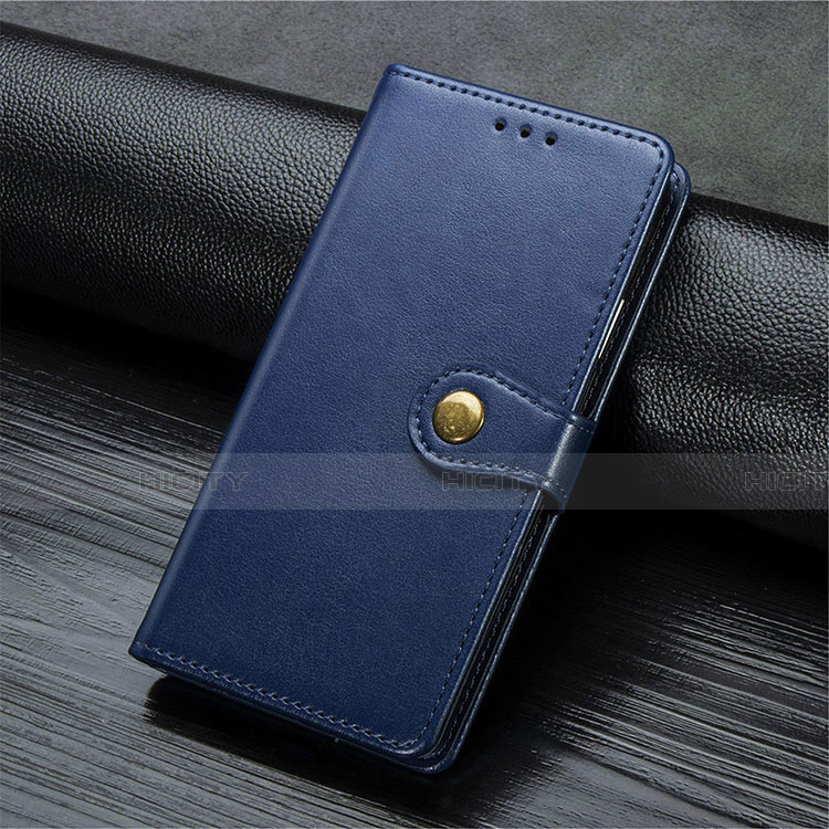 Handytasche Stand Schutzhülle Flip Leder Hülle T10 für Oppo A91 Blau