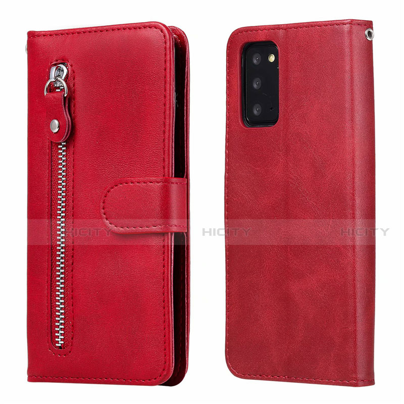 Handytasche Stand Schutzhülle Flip Leder Hülle T10 für Samsung Galaxy Note 20 5G Rot