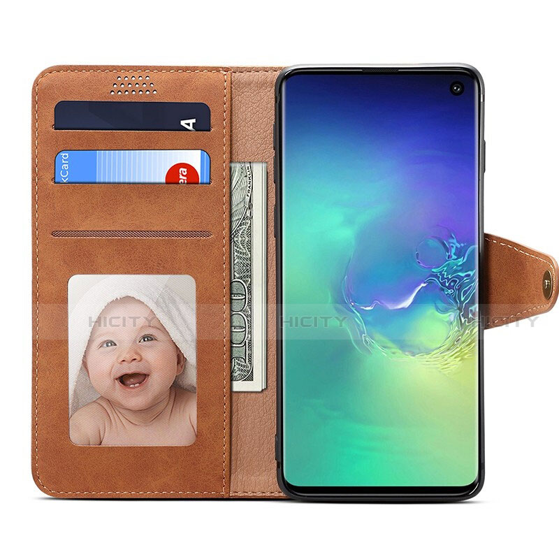 Handytasche Stand Schutzhülle Flip Leder Hülle T10 für Samsung Galaxy S10 5G groß