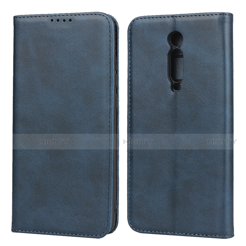 Handytasche Stand Schutzhülle Flip Leder Hülle T10 für Xiaomi Mi 9T Pro Blau