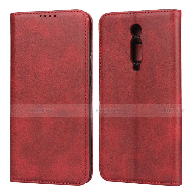 Handytasche Stand Schutzhülle Flip Leder Hülle T10 für Xiaomi Mi 9T Pro Rot Plus