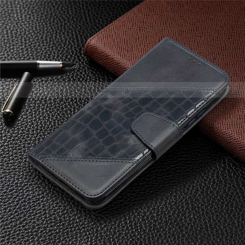 Handytasche Stand Schutzhülle Flip Leder Hülle T10 für Xiaomi Redmi 9A Schwarz Plus