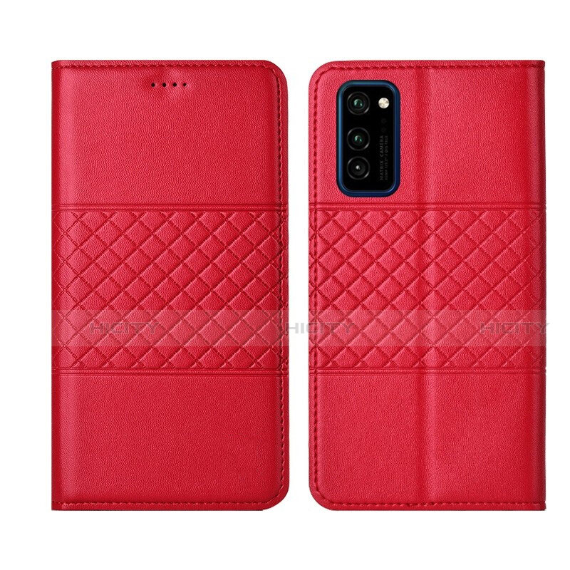 Handytasche Stand Schutzhülle Flip Leder Hülle T11 für Huawei Honor V30 Pro 5G Rot