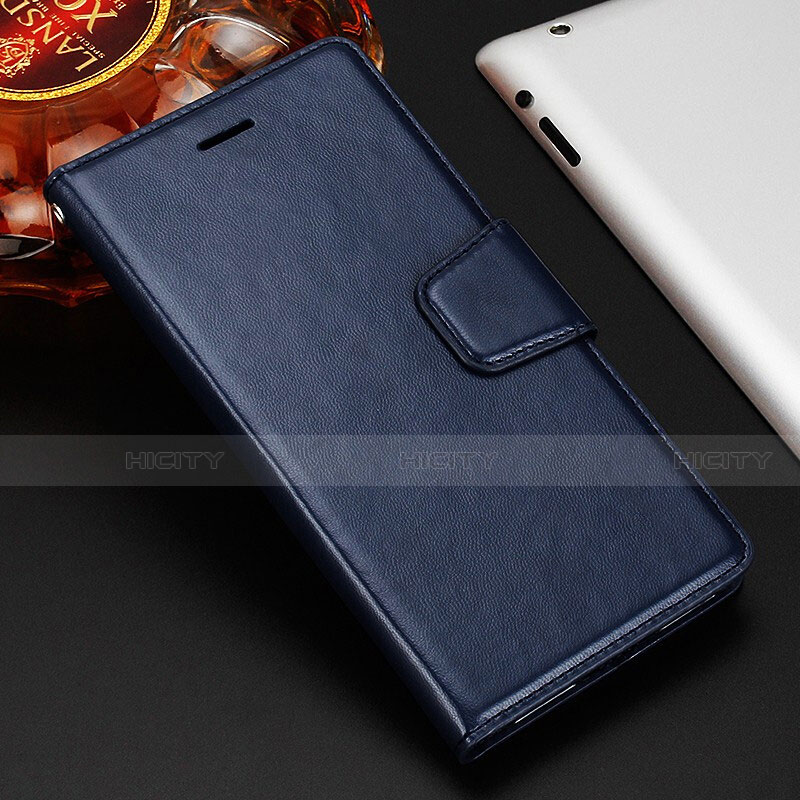 Handytasche Stand Schutzhülle Flip Leder Hülle T11 für Huawei Mate 20 X 5G Blau