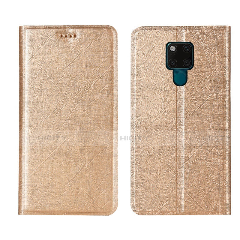 Handytasche Stand Schutzhülle Flip Leder Hülle T12 für Huawei Mate 20 X 5G Gold Plus