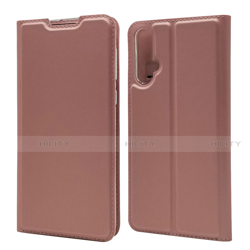 Handytasche Stand Schutzhülle Flip Leder Hülle T12 für Huawei Nova 5 Pro Rosegold