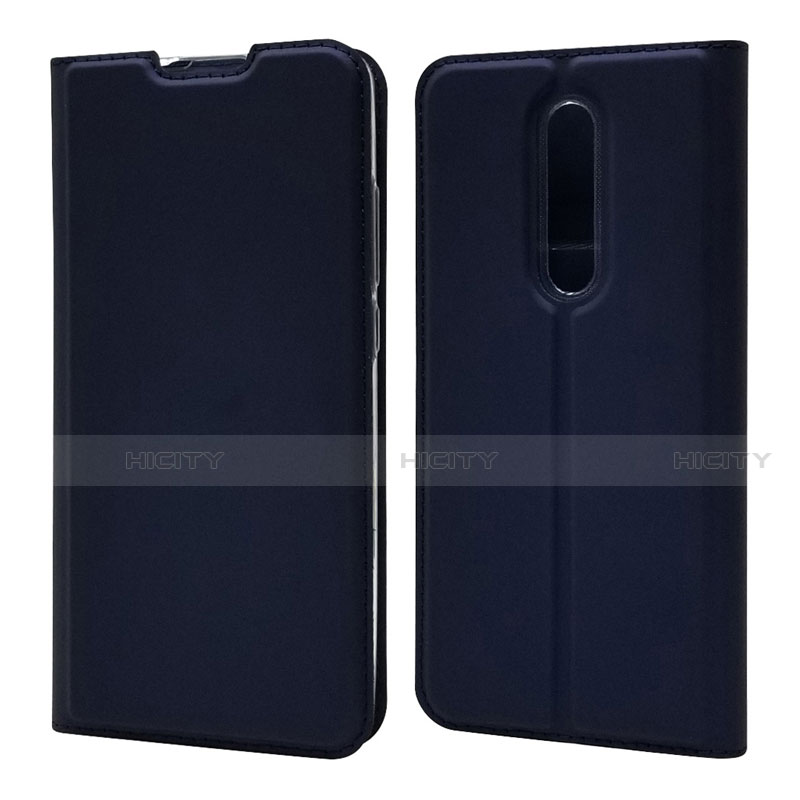 Handytasche Stand Schutzhülle Flip Leder Hülle T12 für Xiaomi Mi 9T Blau