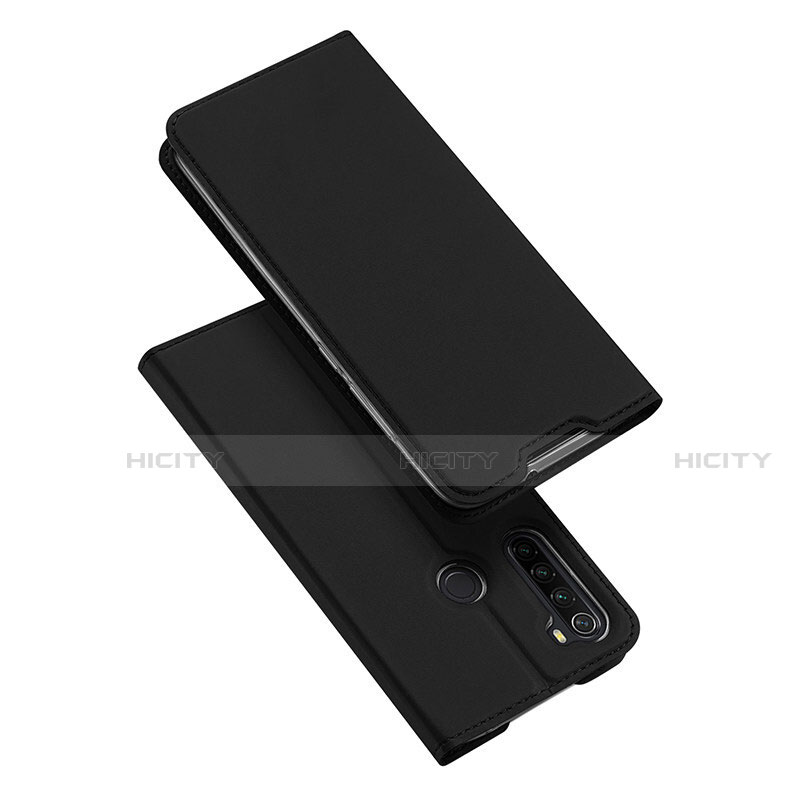 Handytasche Stand Schutzhülle Flip Leder Hülle T12 für Xiaomi Redmi Note 8 Schwarz Plus