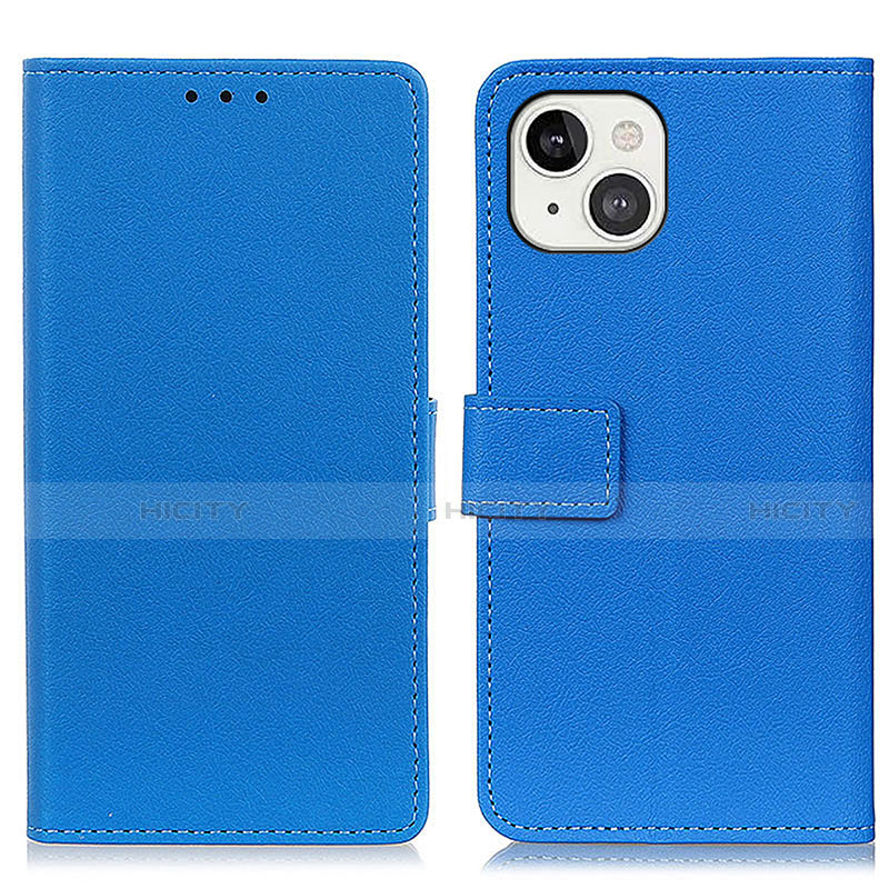 Handytasche Stand Schutzhülle Flip Leder Hülle T14 für Apple iPhone 13 Blau Plus