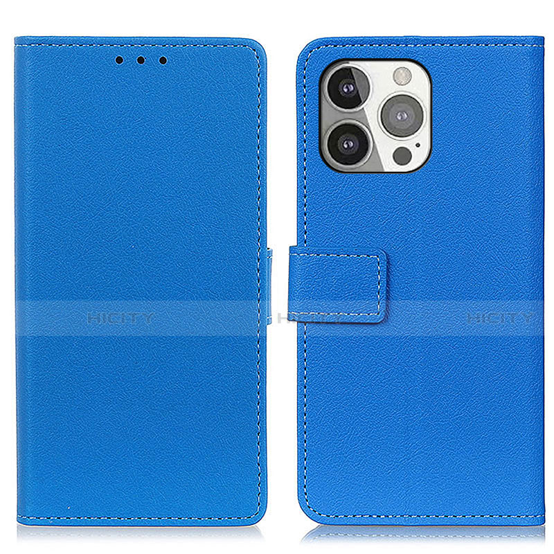 Handytasche Stand Schutzhülle Flip Leder Hülle T14 für Apple iPhone 14 Pro Blau Plus