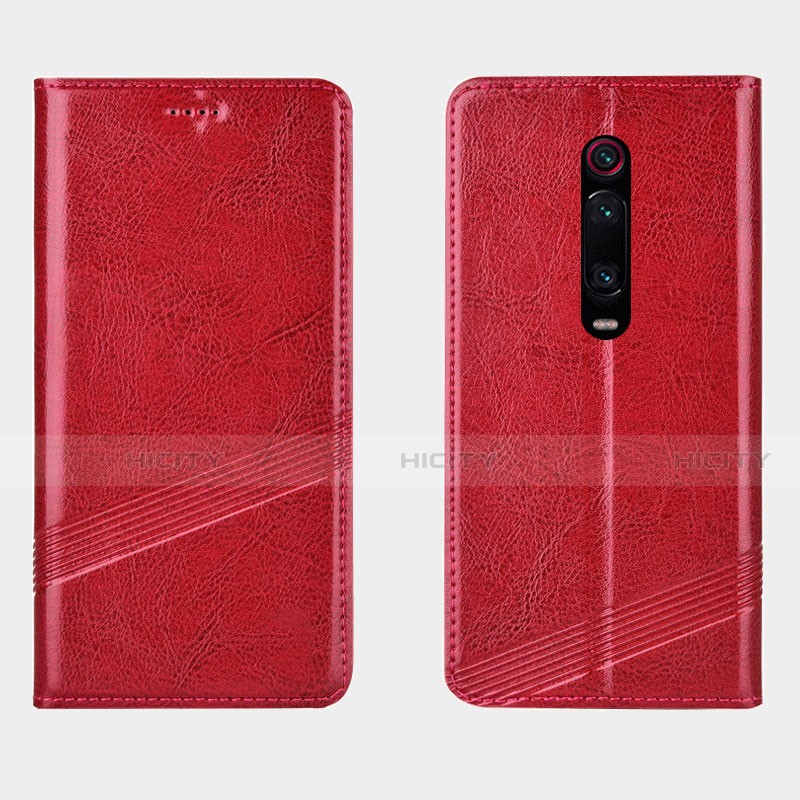 Handytasche Stand Schutzhülle Flip Leder Hülle T14 für Xiaomi Mi 9T Pro Rot