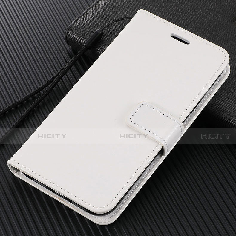 Handytasche Stand Schutzhülle Flip Leder Hülle T14 für Xiaomi Mi Note 10 Pro Weiß Plus