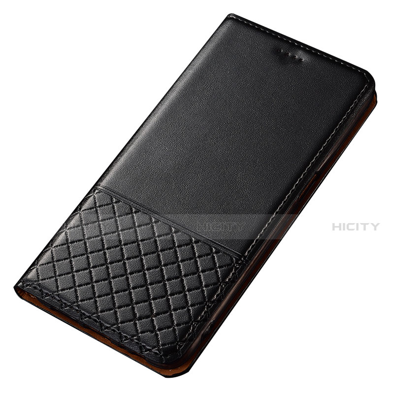 Handytasche Stand Schutzhülle Flip Leder Hülle T14 für Xiaomi Redmi Note 8 (2021) Schwarz