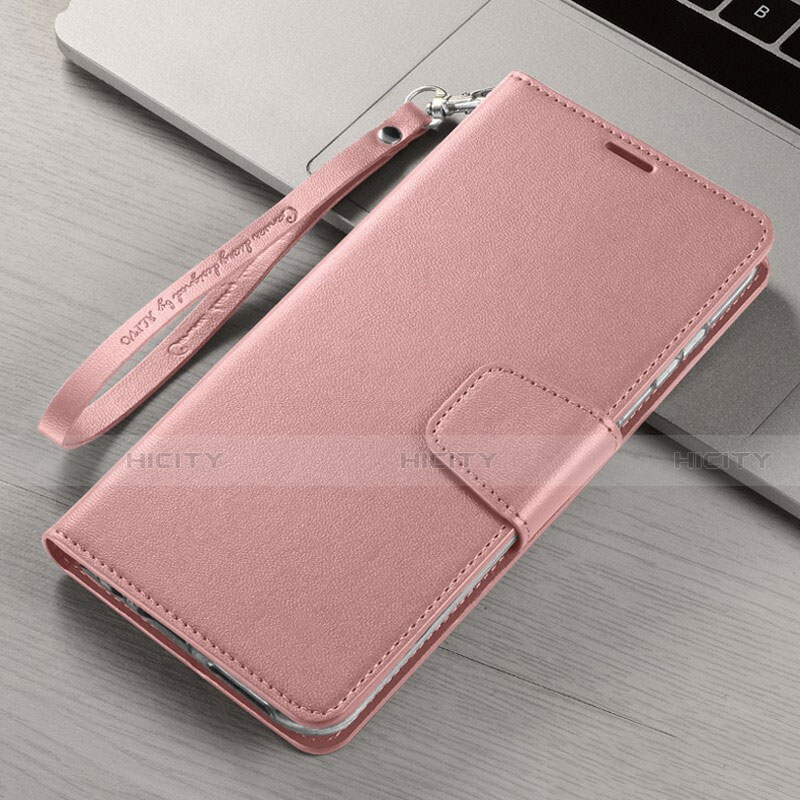 Handytasche Stand Schutzhülle Flip Leder Hülle T15 für Xiaomi Mi Note 10 Pro Rosegold