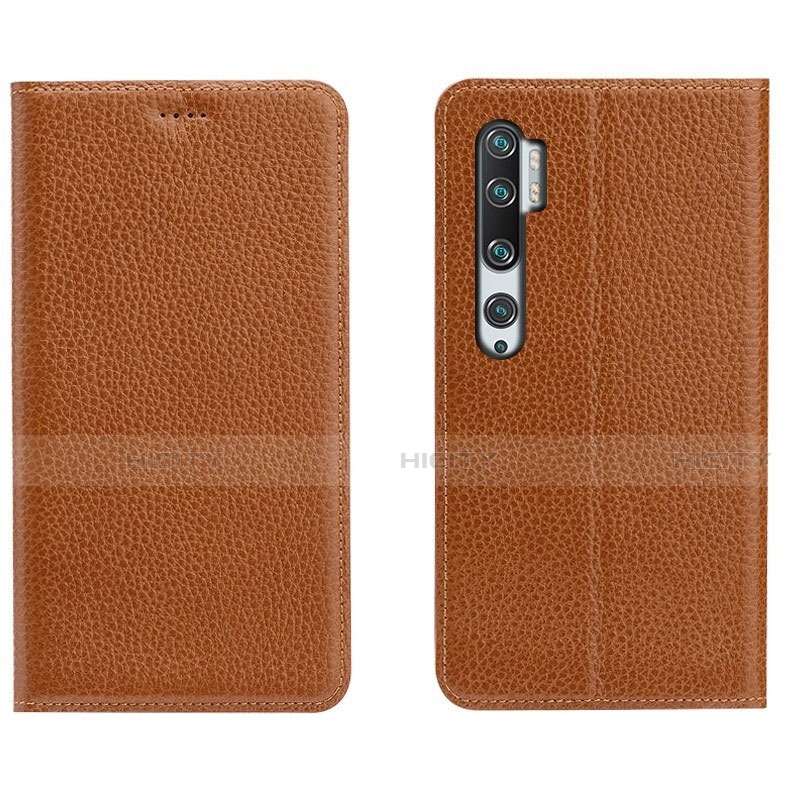 Handytasche Stand Schutzhülle Flip Leder Hülle T16 für Xiaomi Mi Note 10 Pro Orange