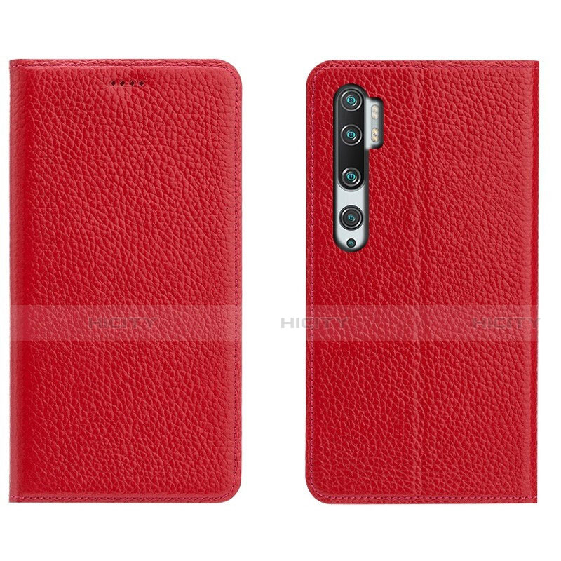 Handytasche Stand Schutzhülle Flip Leder Hülle T16 für Xiaomi Mi Note 10 Pro Rot