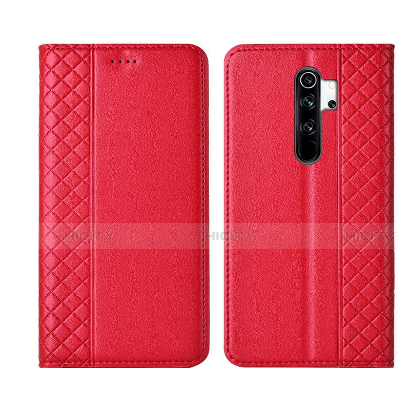 Handytasche Stand Schutzhülle Flip Leder Hülle T16 für Xiaomi Redmi Note 8 Pro Rot