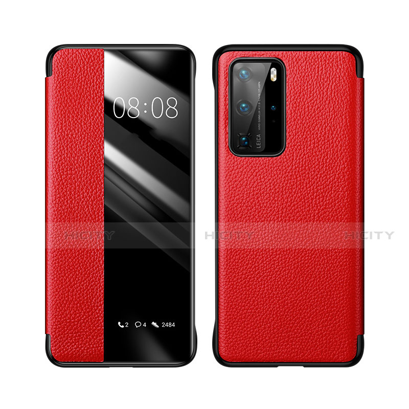 Handytasche Stand Schutzhülle Flip Leder Hülle T18 für Huawei P40 Pro