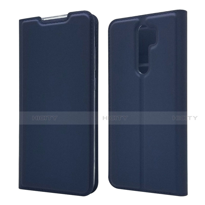 Handytasche Stand Schutzhülle Flip Leder Hülle T18 für Xiaomi Redmi Note 8 Pro Blau