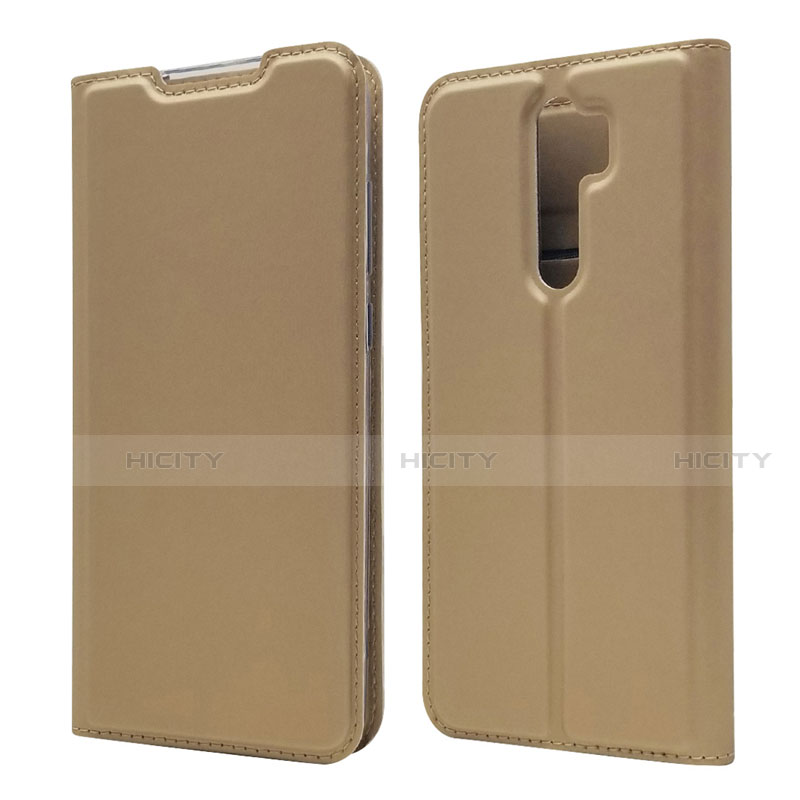 Handytasche Stand Schutzhülle Flip Leder Hülle T18 für Xiaomi Redmi Note 8 Pro Gold