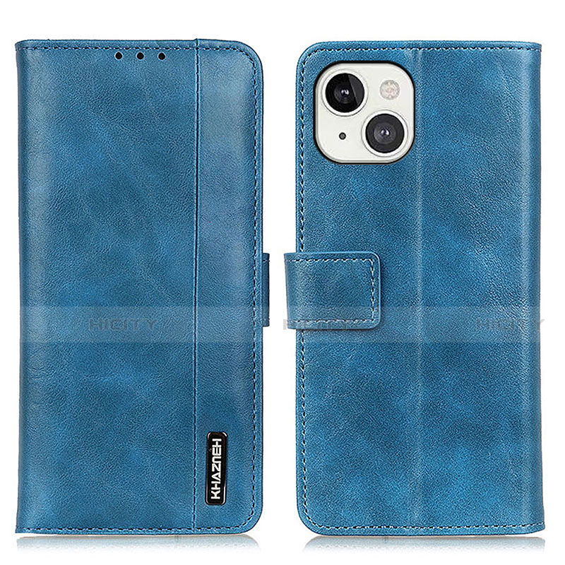 Handytasche Stand Schutzhülle Flip Leder Hülle T20 für Apple iPhone 13 Blau Plus