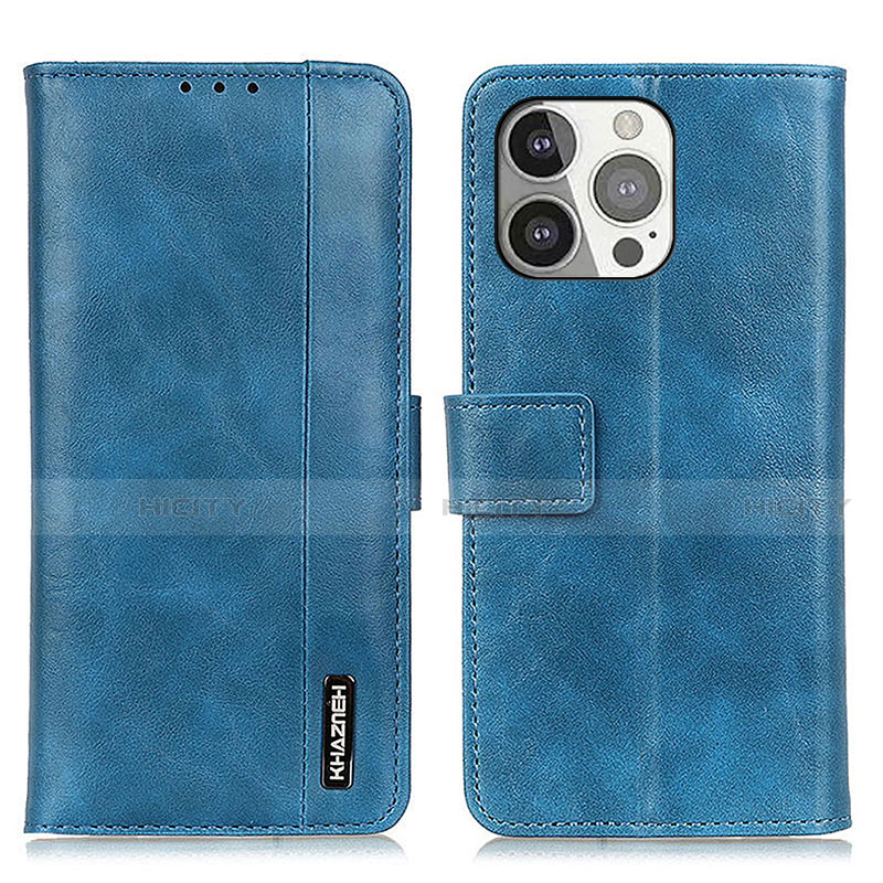 Handytasche Stand Schutzhülle Flip Leder Hülle T20 für Apple iPhone 13 Pro Blau