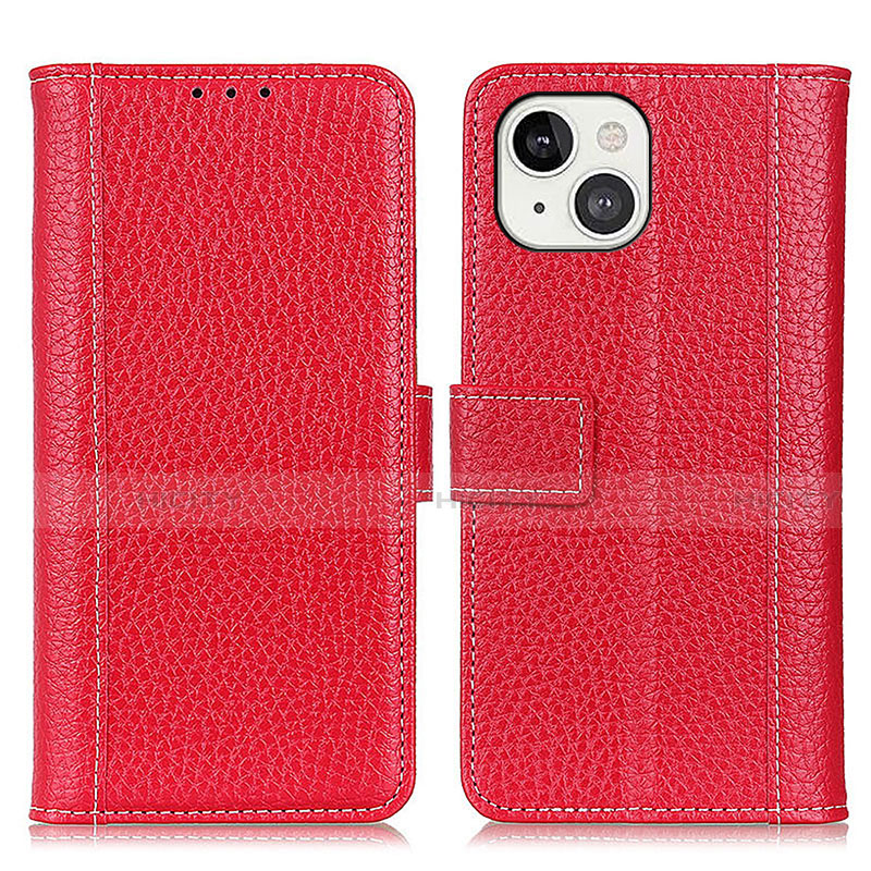 Handytasche Stand Schutzhülle Flip Leder Hülle T23 für Apple iPhone 13 Mini Rot