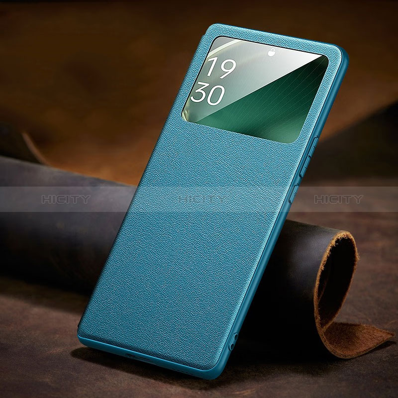 Handytasche Stand Schutzhülle Flip Leder Hülle TB1 für Oppo Find X6 Pro 5G