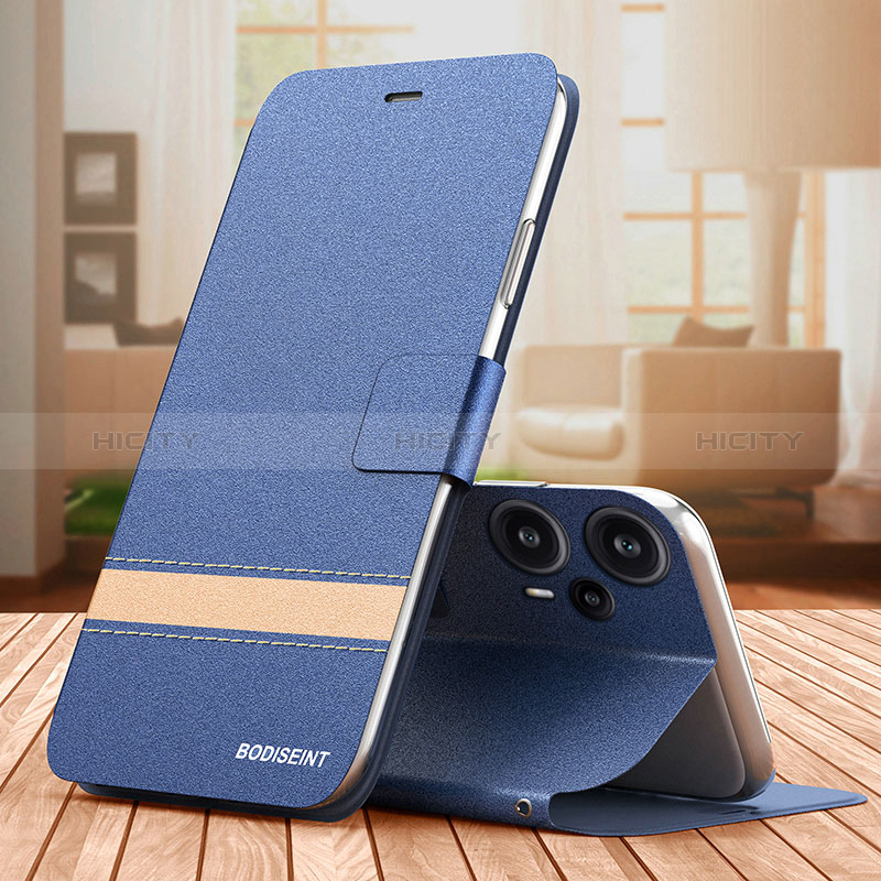 Handytasche Stand Schutzhülle Flip Leder Hülle TB1 für Xiaomi Poco F5 5G groß