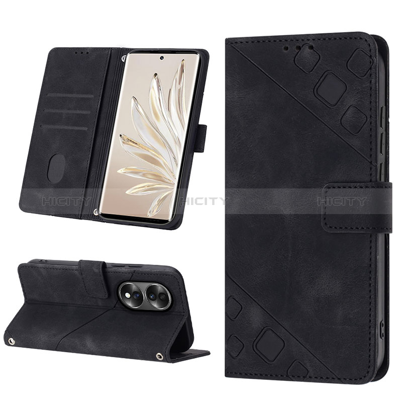 Handytasche Stand Schutzhülle Flip Leder Hülle Y01B für Huawei Honor 70 5G