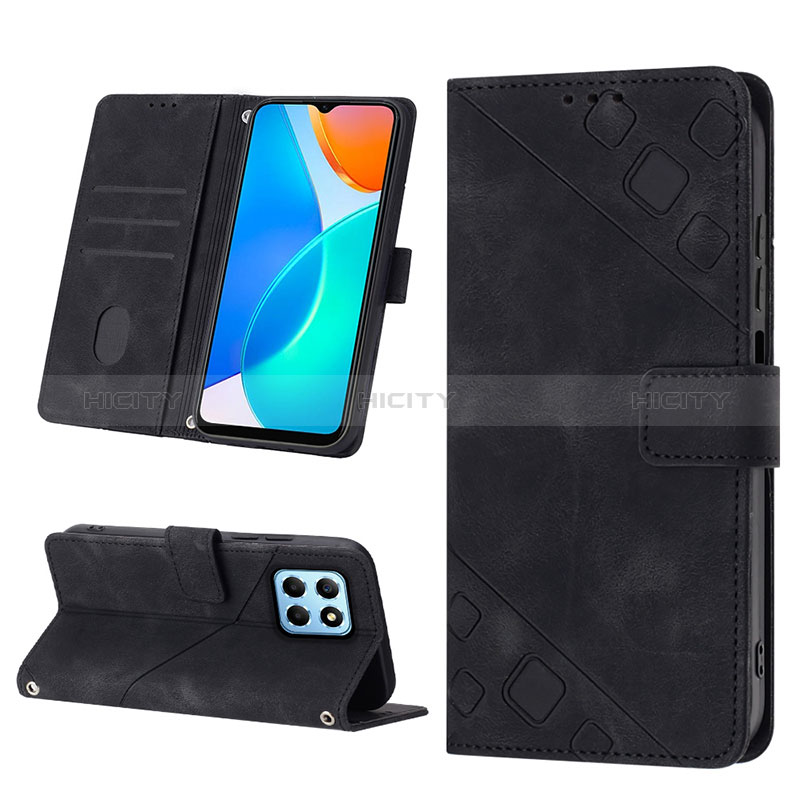 Handytasche Stand Schutzhülle Flip Leder Hülle Y01B für Huawei Honor 70 Lite 5G groß