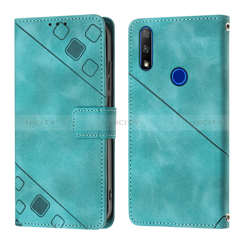 Handytasche Stand Schutzhülle Flip Leder Hülle Y01B für Huawei Honor 9X groß