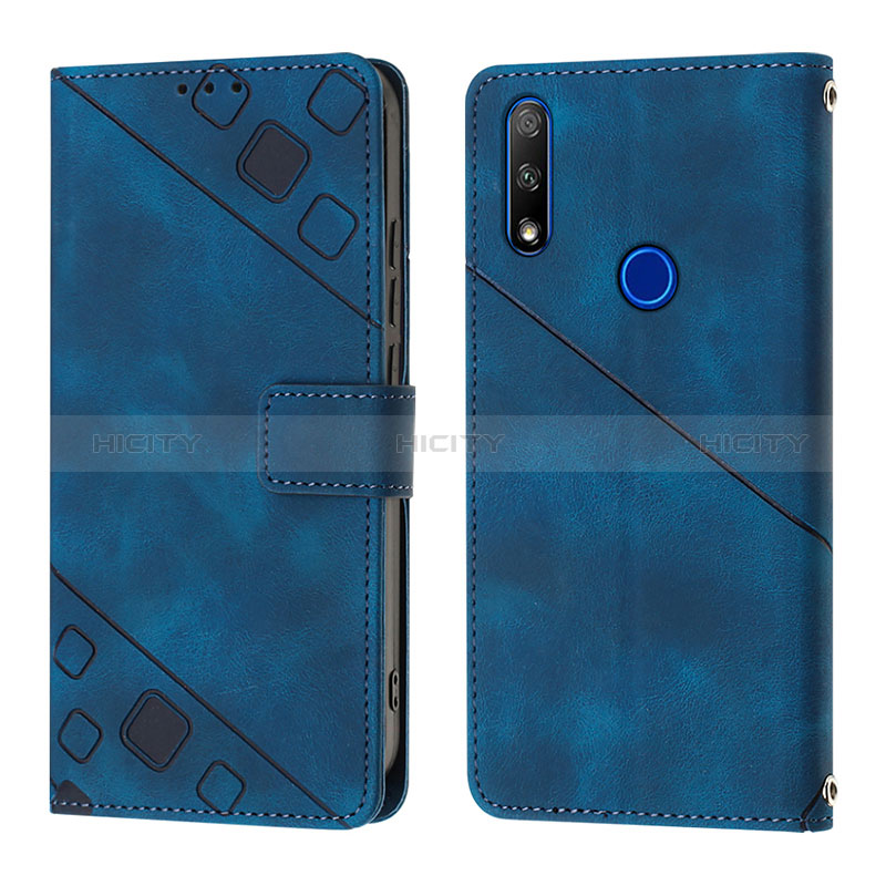 Handytasche Stand Schutzhülle Flip Leder Hülle Y01B für Huawei Honor 9X groß