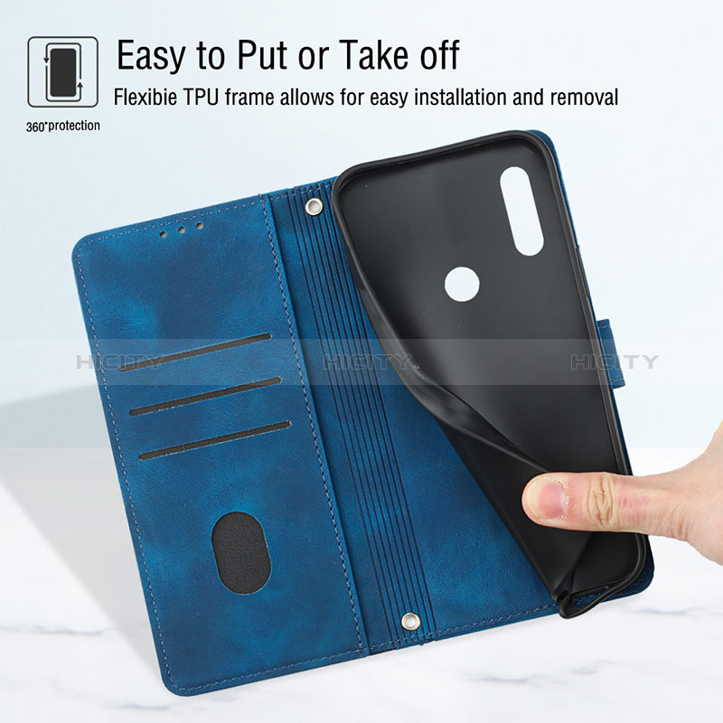 Handytasche Stand Schutzhülle Flip Leder Hülle Y01B für Huawei Honor 9X