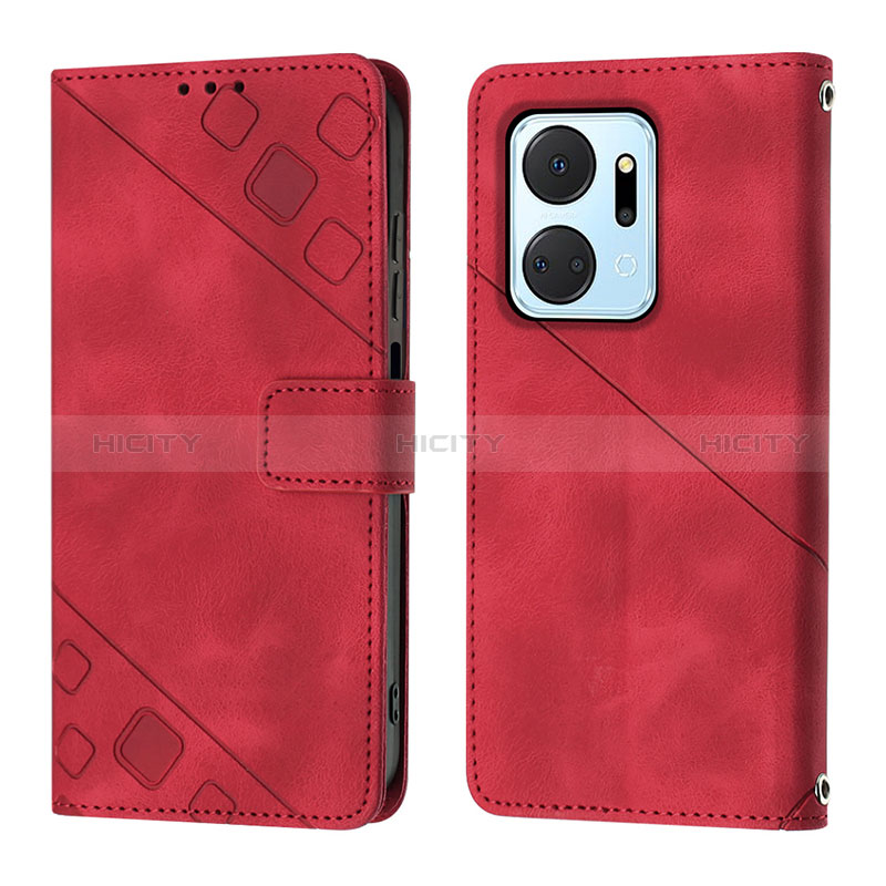 Handytasche Stand Schutzhülle Flip Leder Hülle Y01B für Huawei Honor X7a