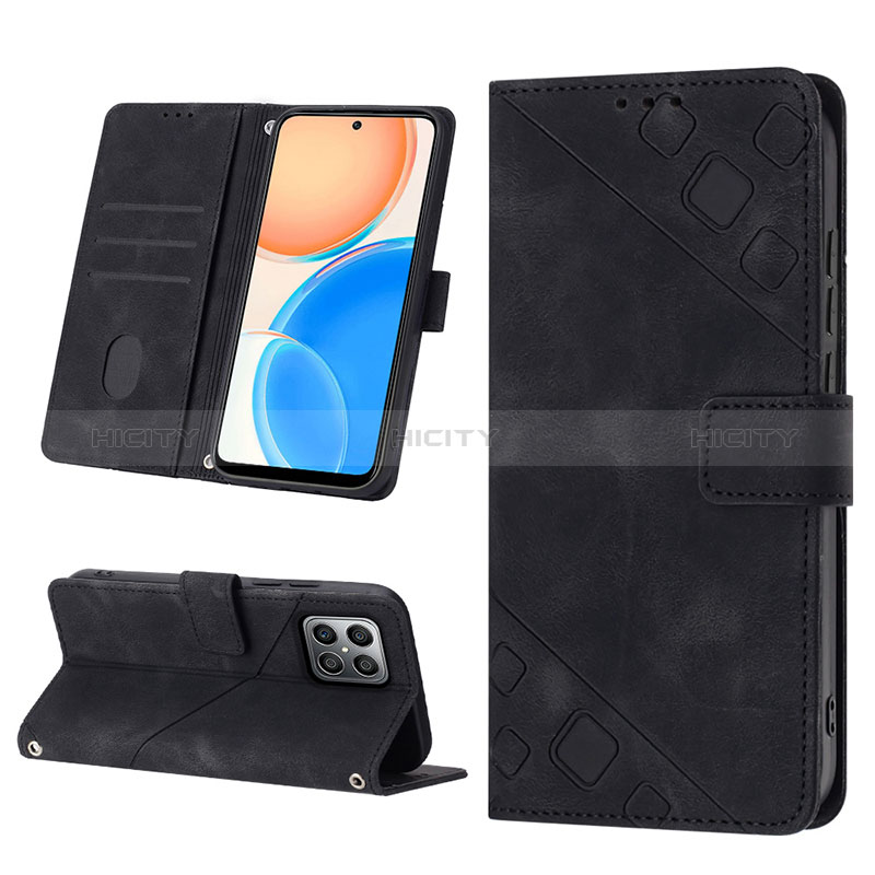 Handytasche Stand Schutzhülle Flip Leder Hülle Y01B für Huawei Honor X8 4G