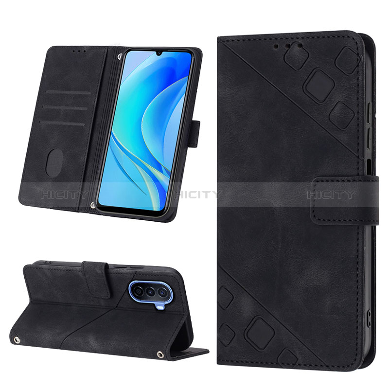 Handytasche Stand Schutzhülle Flip Leder Hülle Y01B für Huawei Nova Y70