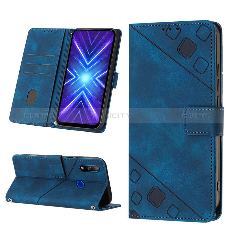 Handytasche Stand Schutzhülle Flip Leder Hülle Y01B für Huawei P Smart Z (2019) groß