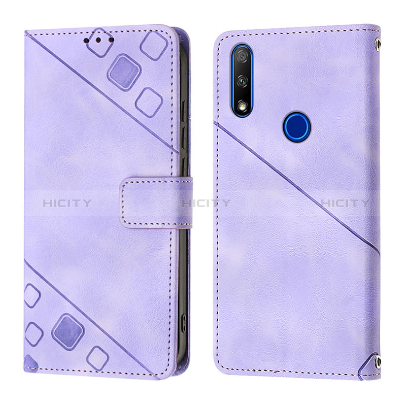 Handytasche Stand Schutzhülle Flip Leder Hülle Y01B für Huawei P Smart Z (2019) Violett