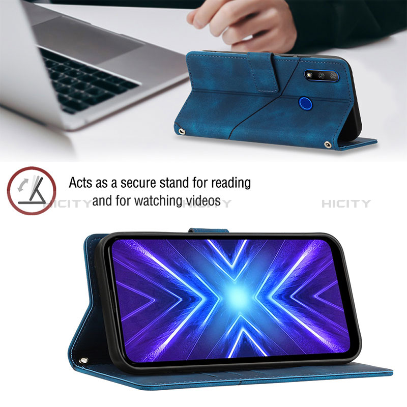 Handytasche Stand Schutzhülle Flip Leder Hülle Y01B für Huawei Y9 Prime (2019)