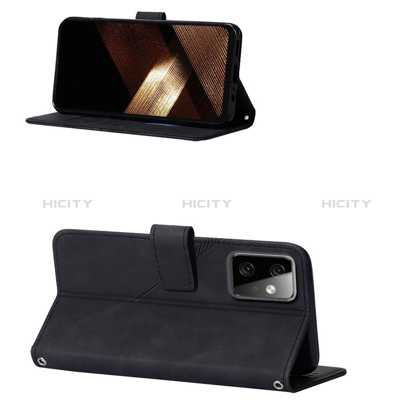 Handytasche Stand Schutzhülle Flip Leder Hülle Y01B für Motorola Moto G Power 5G (2023) groß