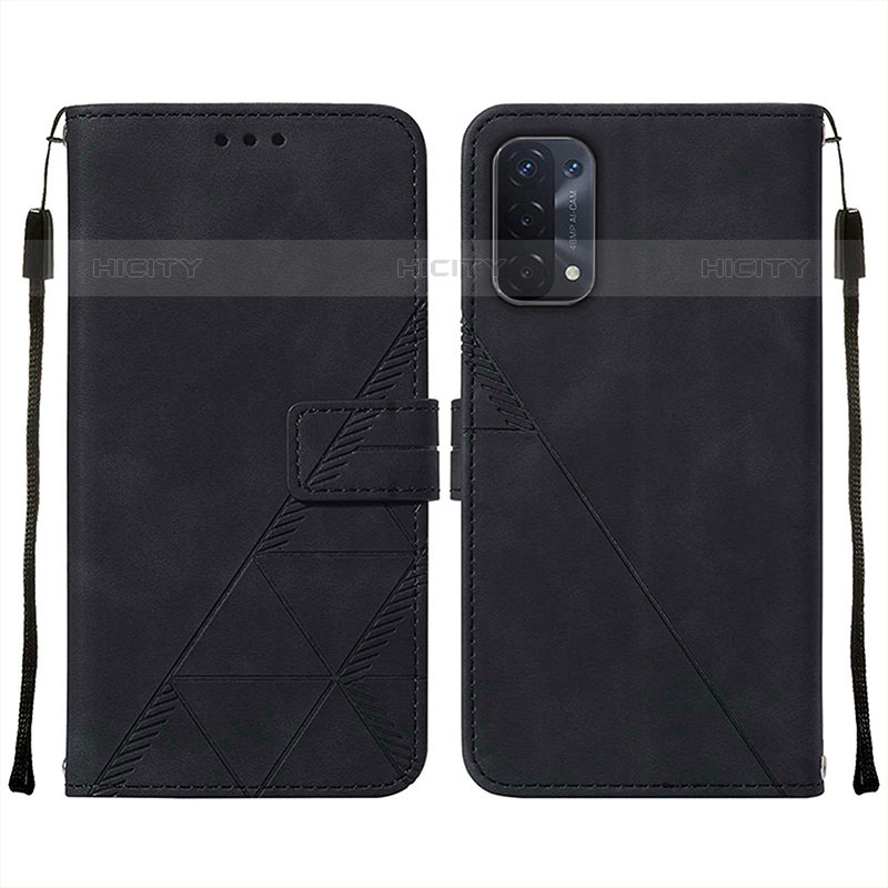 Handytasche Stand Schutzhülle Flip Leder Hülle Y01B für OnePlus Nord N200 5G Schwarz Plus