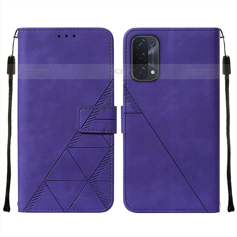 Handytasche Stand Schutzhülle Flip Leder Hülle Y01B für OnePlus Nord N200 5G Violett Plus