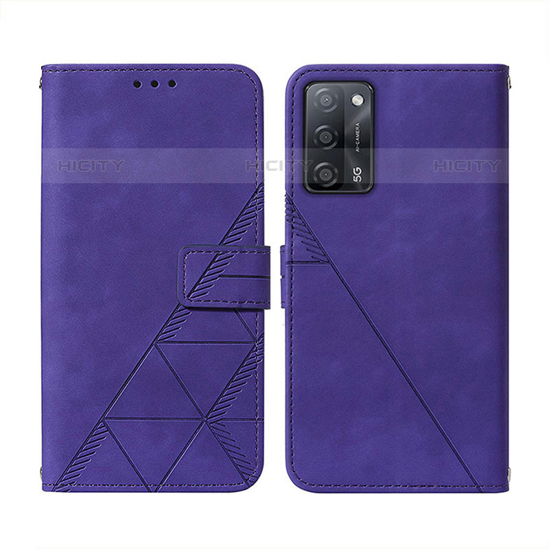 Handytasche Stand Schutzhülle Flip Leder Hülle Y01B für Oppo A53s 5G groß