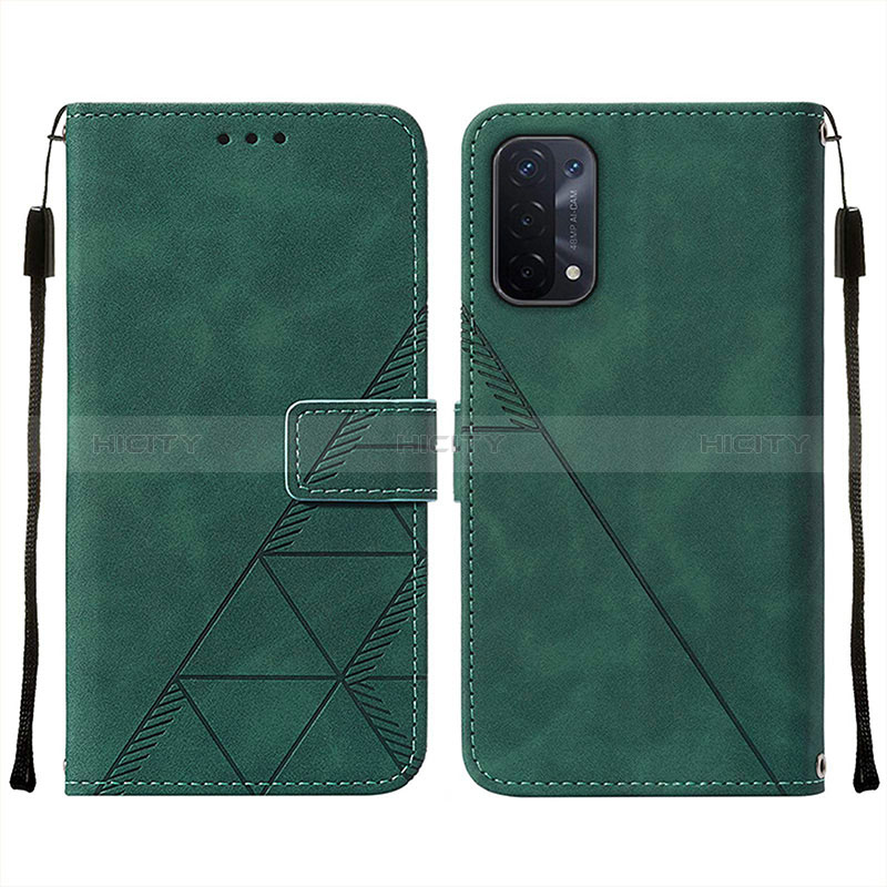 Handytasche Stand Schutzhülle Flip Leder Hülle Y01B für Oppo A54 5G groß